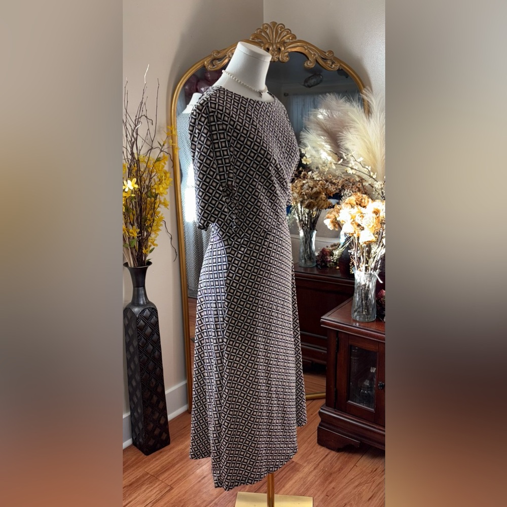 Croft & Barrow patterned Aline sundress size Large NWT - Picture 4 of 6